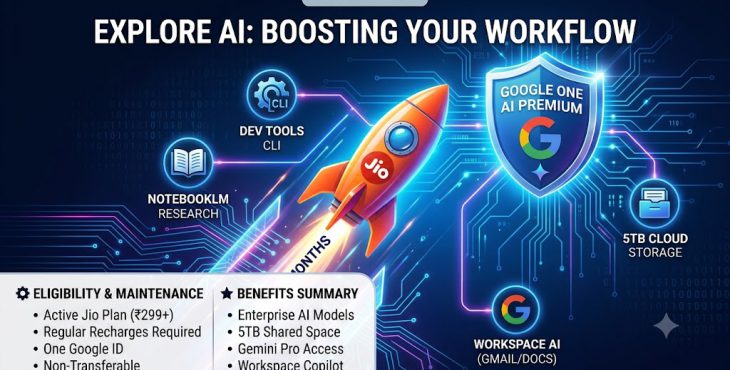 Jio bundles Google’s Google AI Pro (Gemini Pro) subscription at no extra cost for eligible subscribers